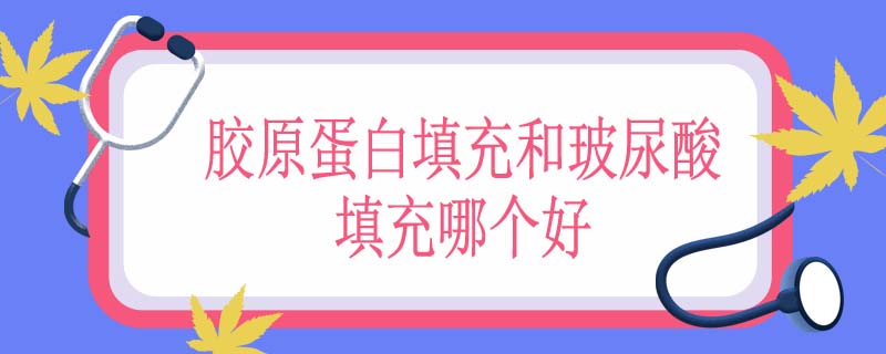 胶原蛋白填充和玻尿酸填充哪个好