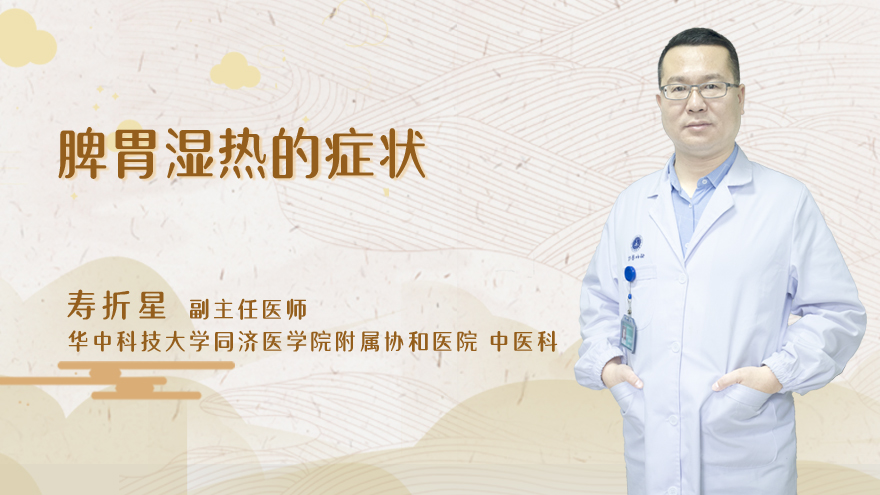 脾胃湿热的症状