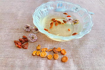 菊花甘草枸杞子泡水喝的